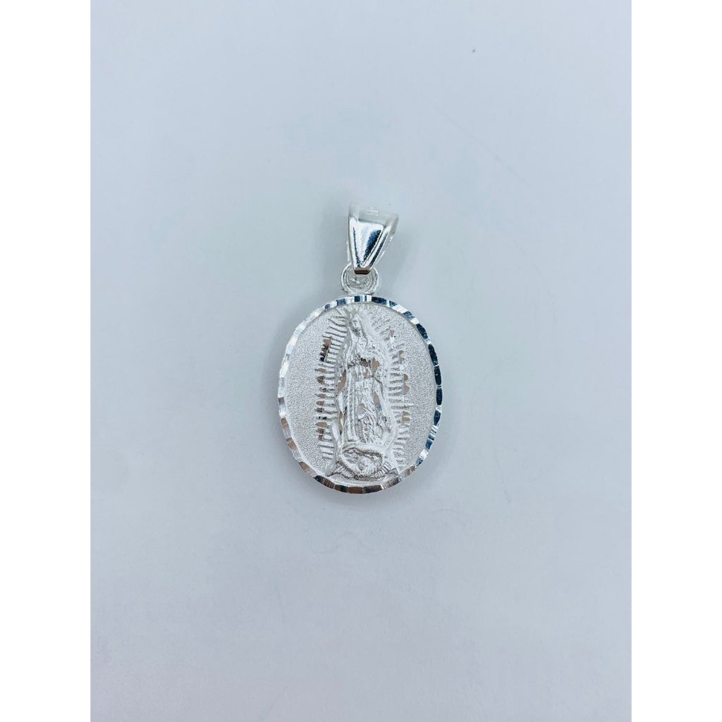 925 Sterling Silver Pendant Virgin Mary Sacred Heart
